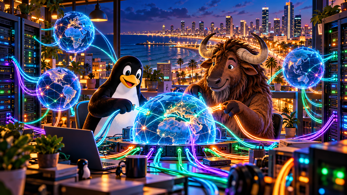 Network Technology Free TUX Network Israel | Free Software · Open Networks · Community in Israel